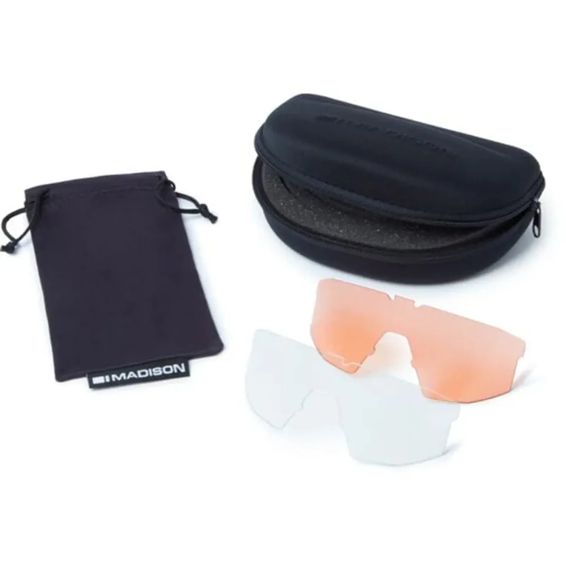 Madison Shields Cycling Glasses 3pk Lenses Matte Black Frames