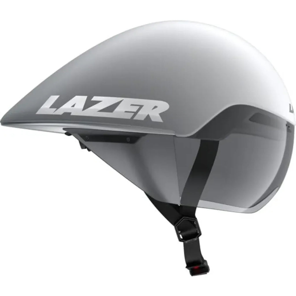 Lazer Volante KinetiCore Aero Tri Helmet in Matt Black Red and silver grey