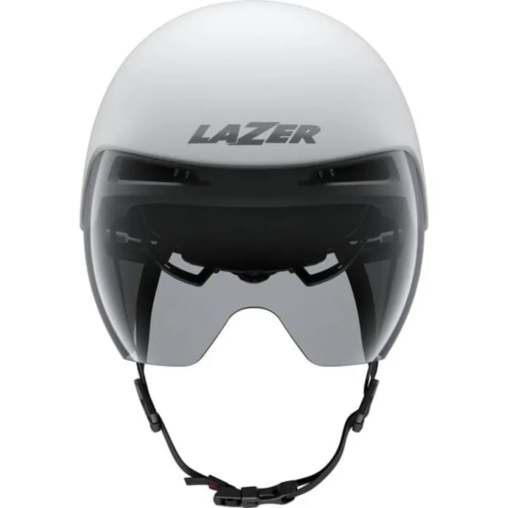 Lazer Volante KinetiCore Aero Tri Helmet in Matt Black Red and silver grey